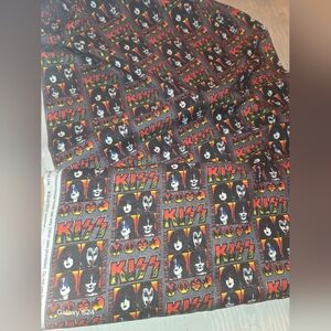 KISS Live Band Patterned Fabric One Yard New